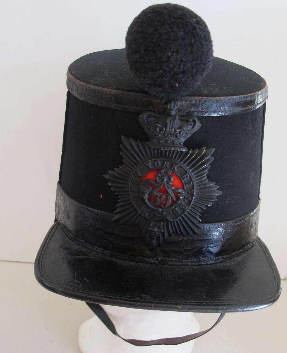 English 39th Yorkshire Rifle Volunteers Officers Shako 