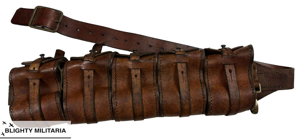 Original Swedish M1910 Swedish Leather Bandolier