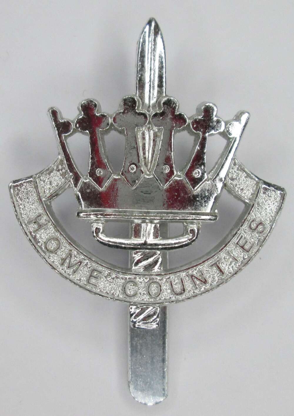 HOME COUNTIES ANODISED ALLOY CAP BADGE
