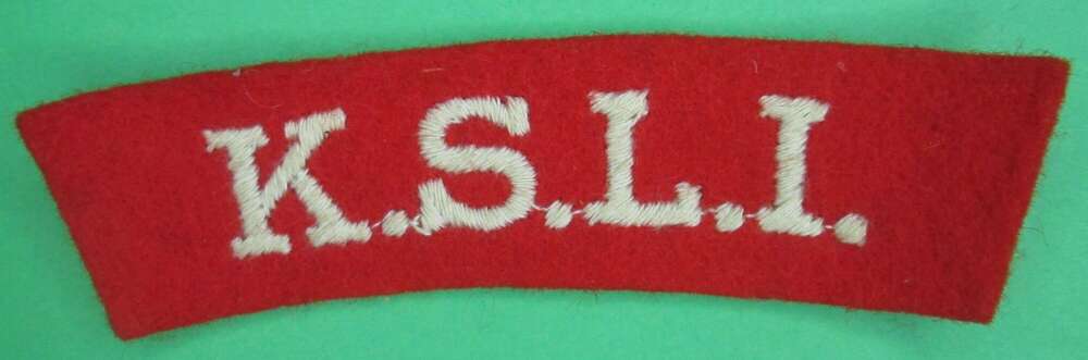 K S L I CLOTH SHOULDER TITLE