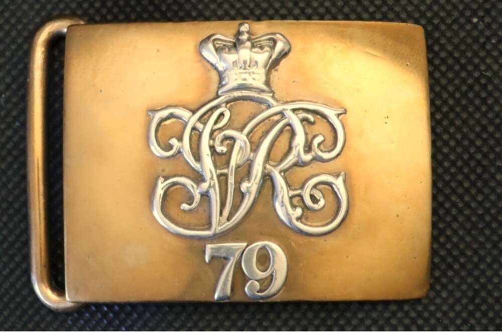79th (Cameron Highlanders) Victorian Officers Dirk Belt Clasp 