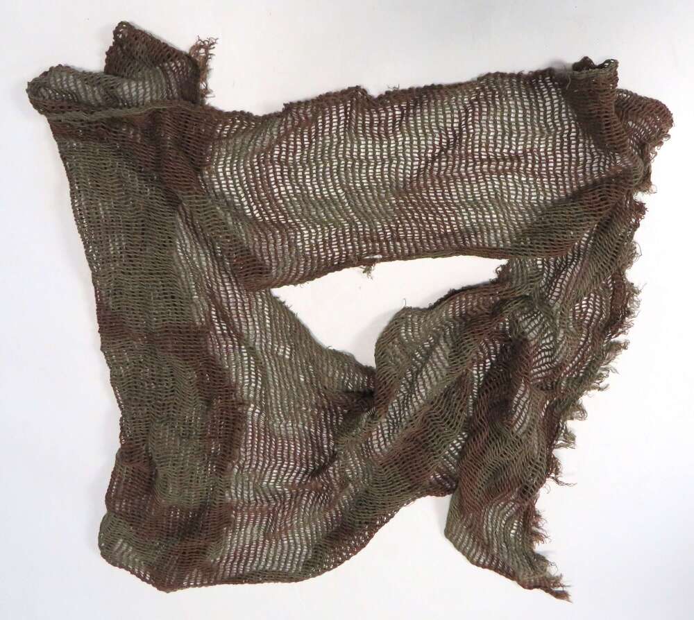 WW 2 Army Airborne Camouflaged Scrim Netting Scarf