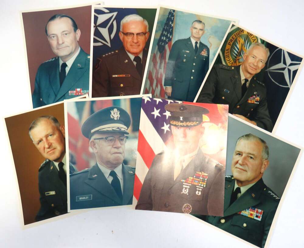 Group of 8 Photographs of American High Ranking Officers