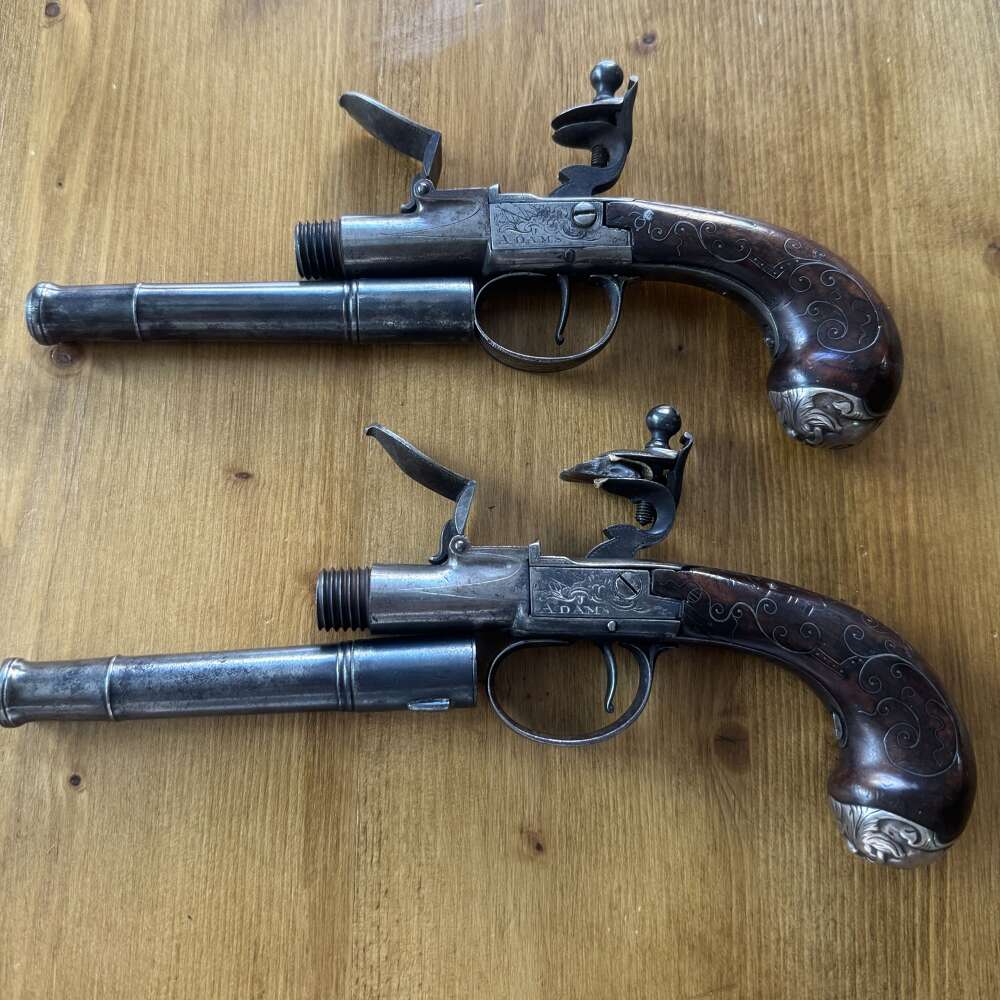 Pair of Queen Anne Flintlocks
