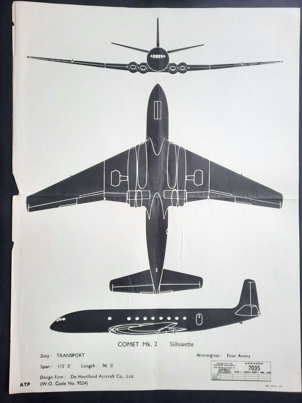 Comet Mk2 Recognition Poster