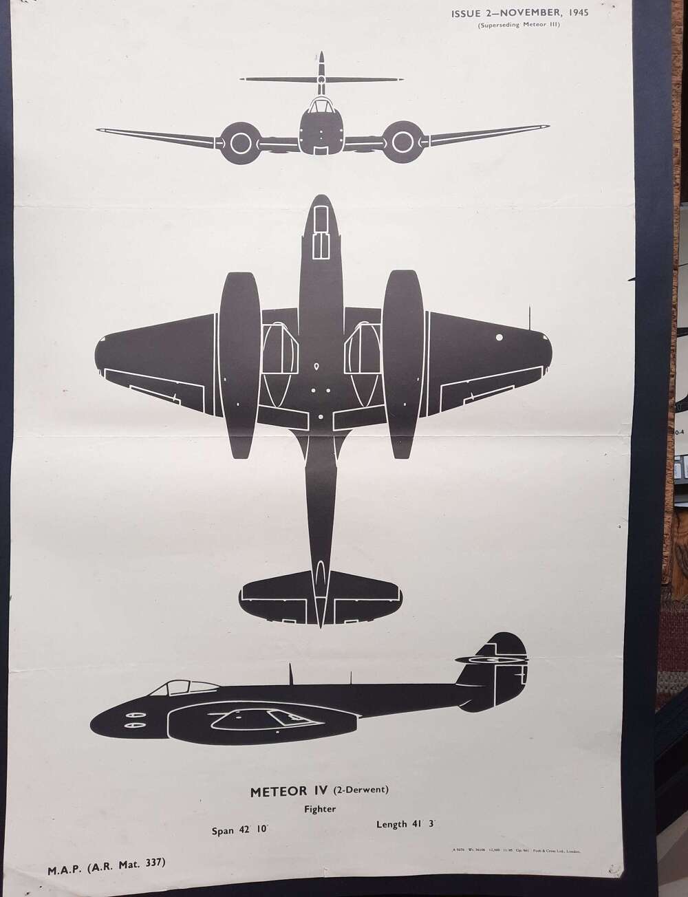 Gloster Meteor Recognition Poster