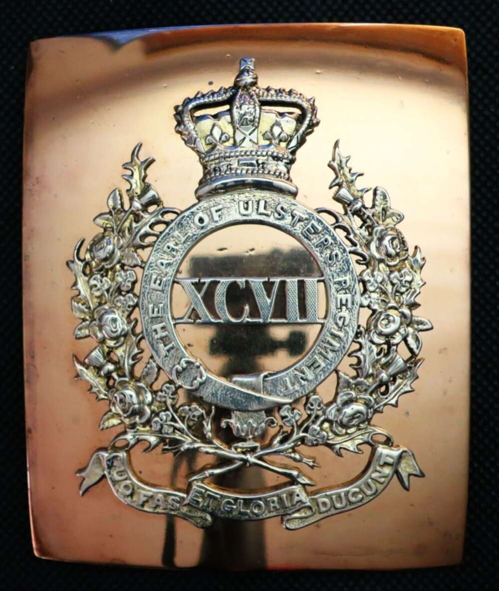 97th Foot The Earl of Ulster's Own Regiment Early Victorian Shoulder Belt Plate