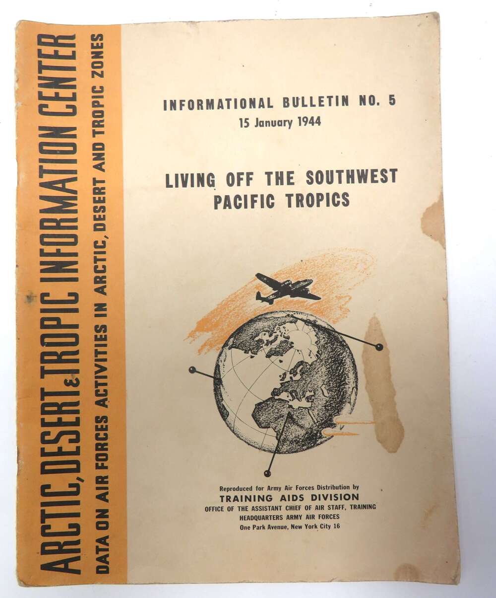 Original WW2 American Forces Far East Survival Book