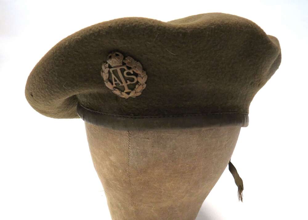 WW2 A.T.S General Service Cap Beret Dated 1945