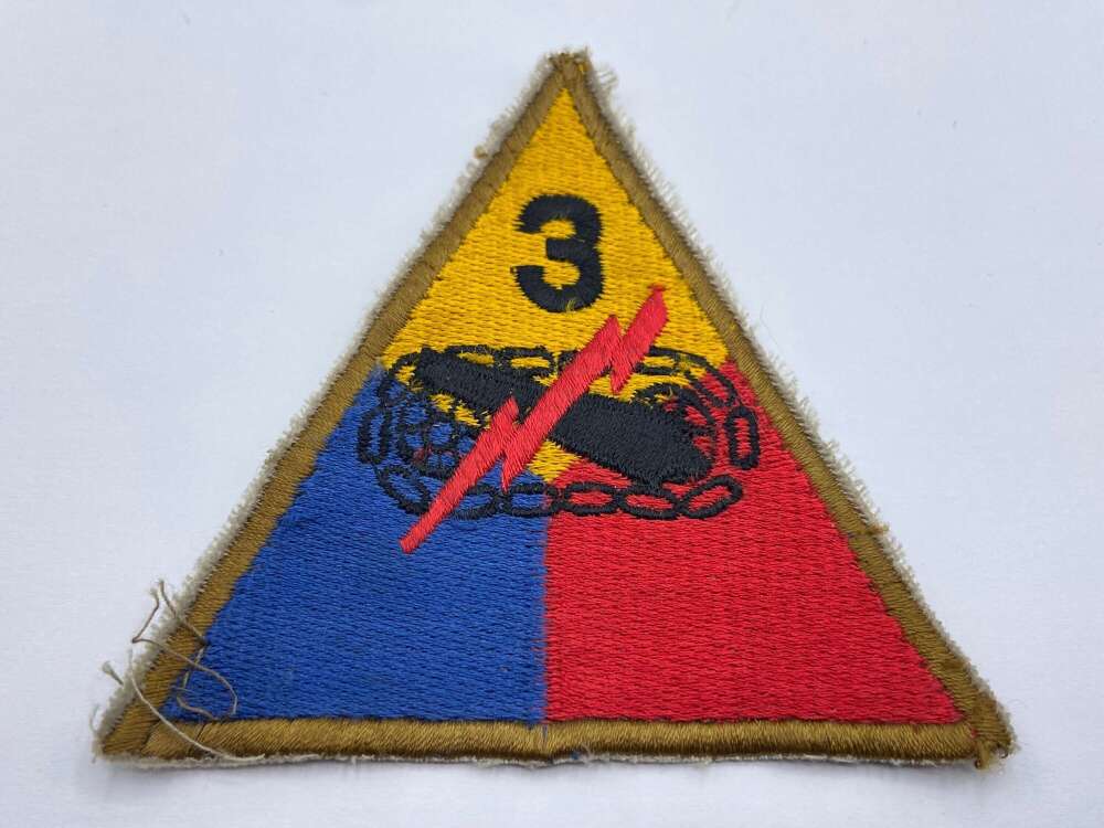 Post WW2 United States Army 3rd Armoured Armour Division Patch
