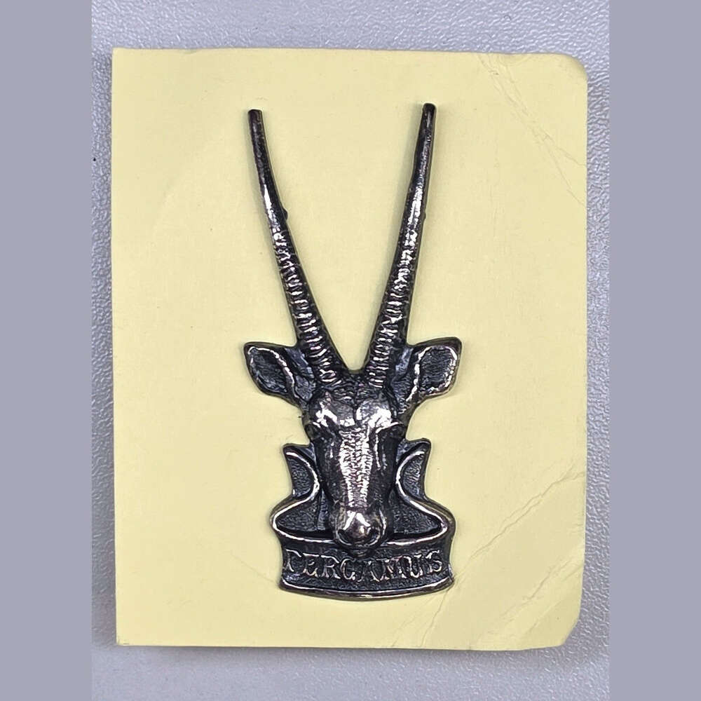 South West Africa Territorial Force Headquarters Oxidised Silver Cap Badge