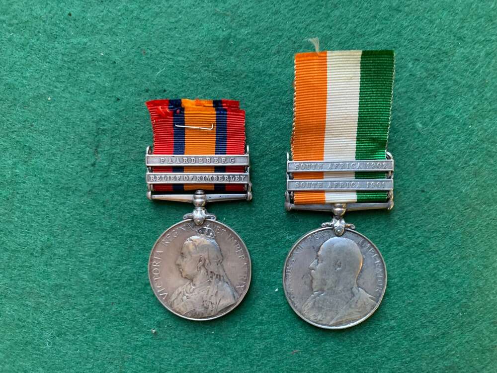 QSA AND KSA PAIR TO THE 16TH LANCERS PTE J POTTER