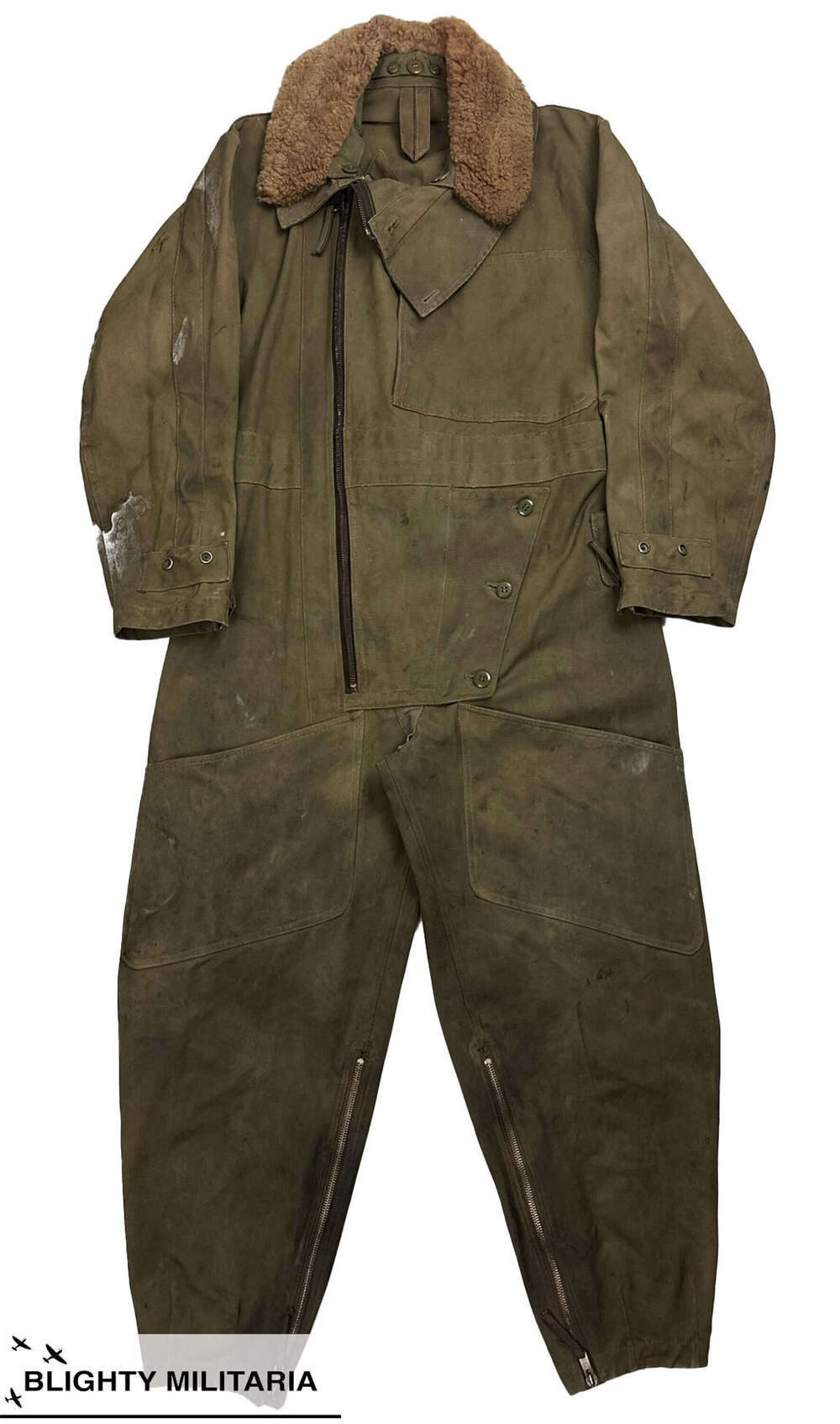 Original WW2 RAF 1941 Pattern Sidcot Suit - Size 3