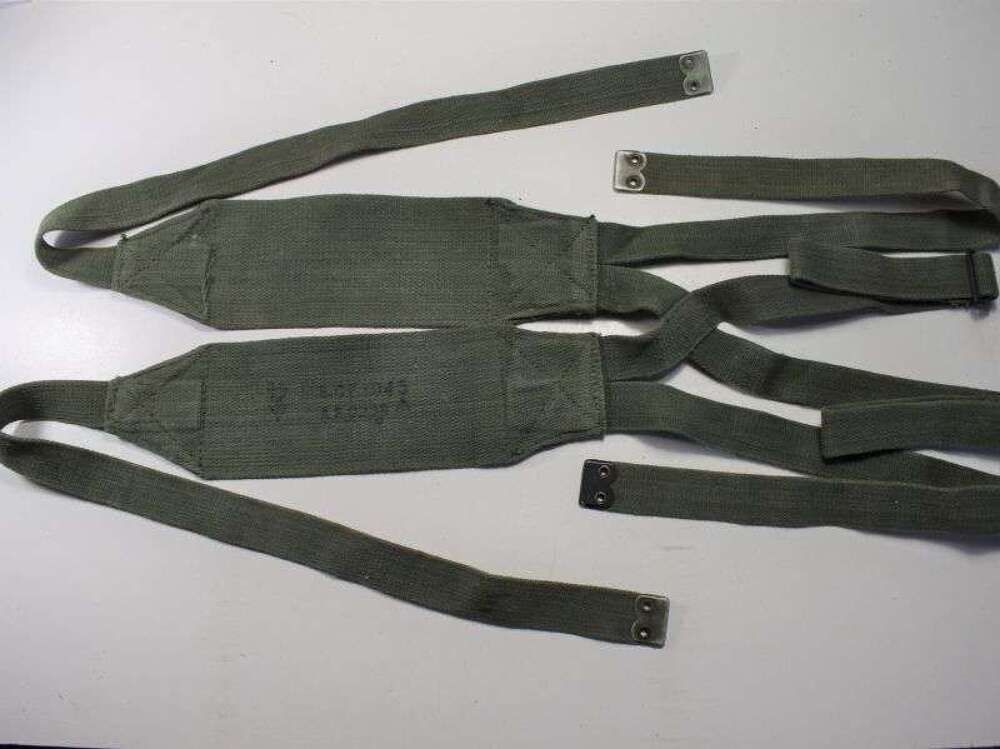 112) Good Clean Original WW2 British Army 44 Pattern Shoulder Braces