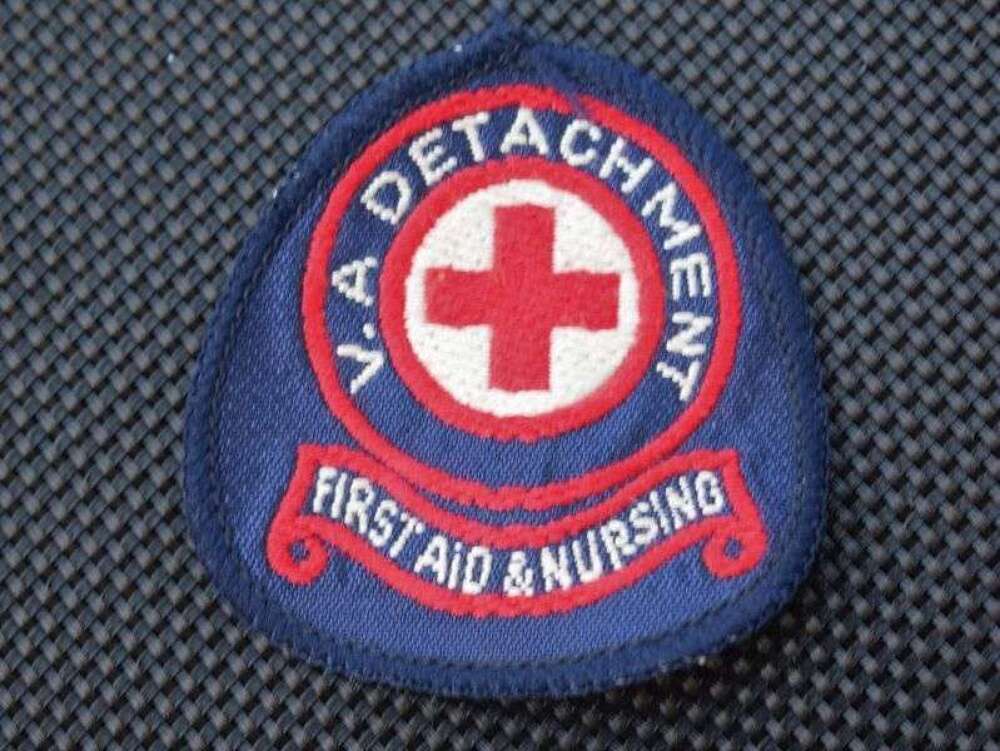 12) Original WW2 Era VAD Nurses Uniform Breast Badge
