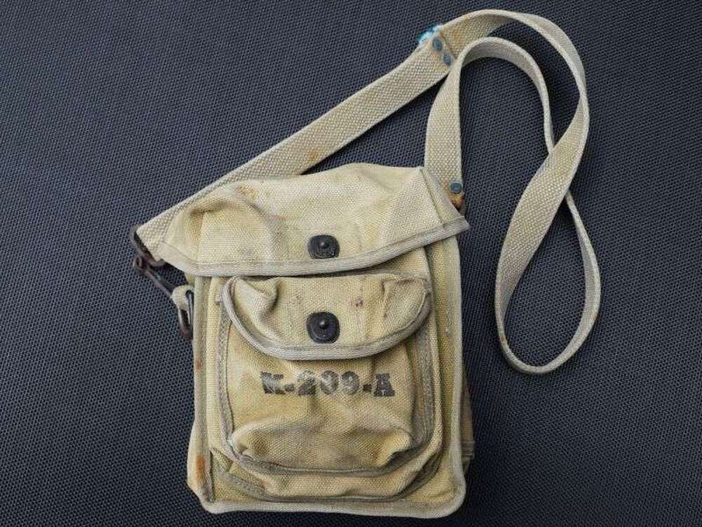 49) Original WW2 US M-209-A Cipher Machine Canvas Carry Bag
