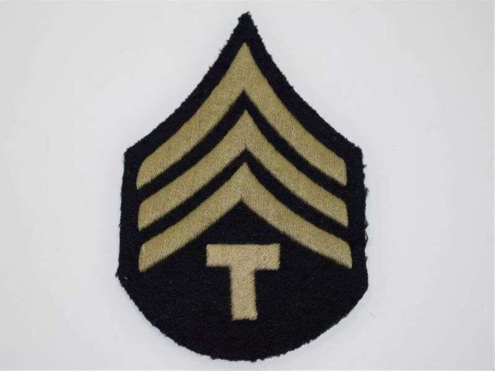 9) Good Original WW2 US Army Technical Sergeant Cloth badge