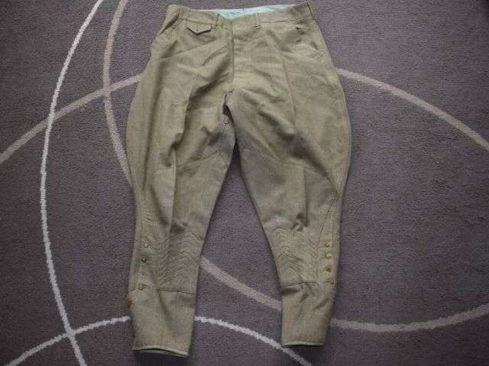 57) Excellent Clean Original WW1 WW2 US Army Issue Khaki Woollen Breeches
