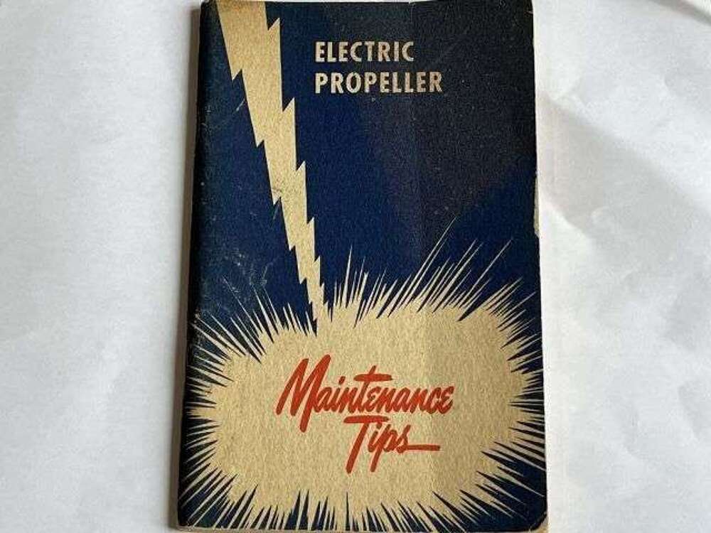 155) Good Original WW2 Curtiss-Wright Corporation Prop Div Electric Propeller Maintenance Tips 1943