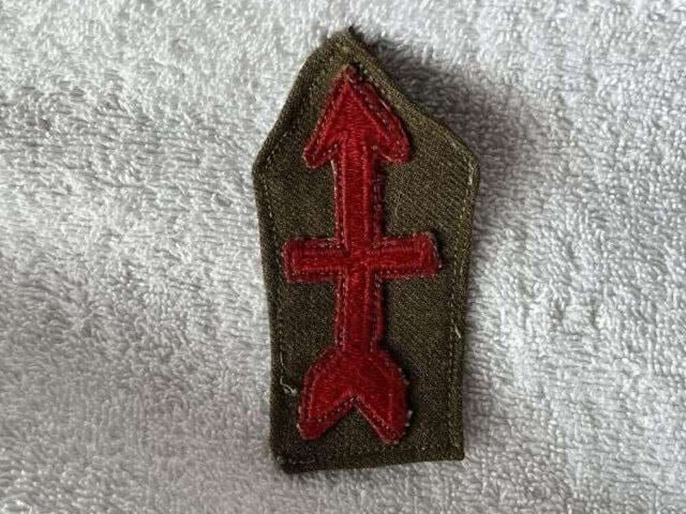 1) Good Original WW1 WW2 US Army 32nd Infantry Division Cloth Insignia