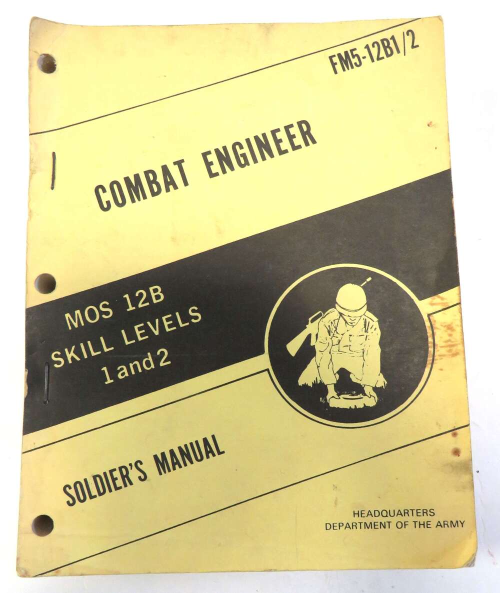 Post War American Large Issue Handbook "Combat Engineer"