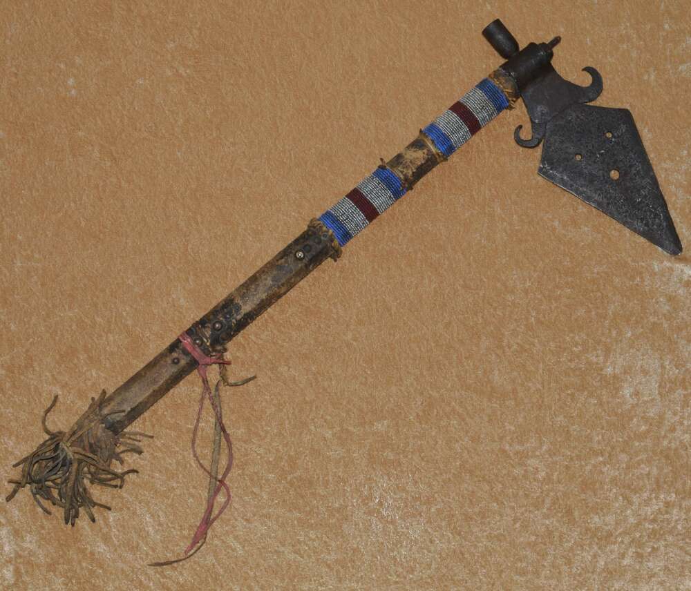 Native American Spontoon Pipe Tomahawk, Early 19th C
