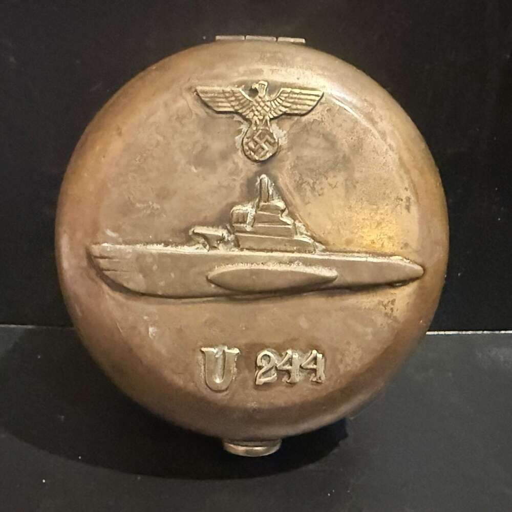Kreigsmarine Hand held 1941 pattern brass Gimbel Compass to U244